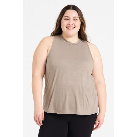 SO Juniors’ Ribbed Mock Neck Tank Top – Olive Green – Size XXL - Picture 1 of 8